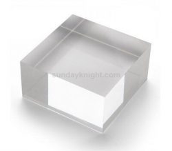 Custom solid acrylic blocks, perspex crystal clear block