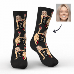Christmas Gifts Men’s Custom Face On Sexy Girl Body Socks