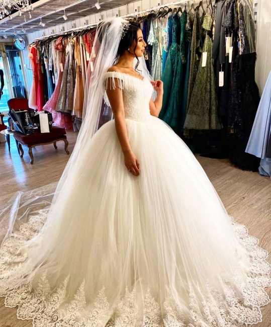Elegante Brautkleider Prinzessin | Hochzeitskleider mit Spitze