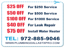 Home Plumbing specialist Dallas TX