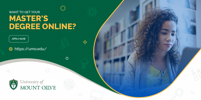Get Your Online Master’s Degree From UMO