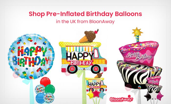 Shop Pre-Inflated Birthday Balloons in the UK from BloonAway
