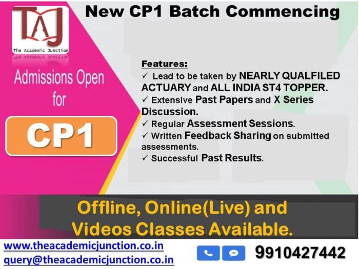 CP1 Overseas Market Discussion By Silky Lamba | Experienced Faculty | Actuarial Science