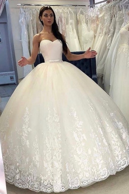 Prinzessinnen Hochzeitskleider Online | Brautkleider mit Spitze