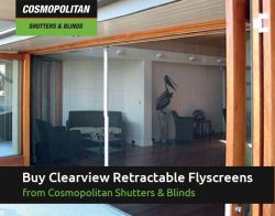 Buy Clearview Retractable Flyscreens from Cosmopolitan Shutters & Blinds