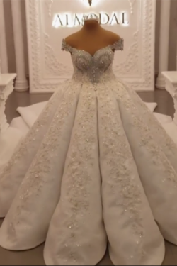 Extravagante Brautkleider Prinzessinen | Hochzeitskleider mit Spitze