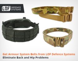 Get Armour System Belts from LOF Defence Systems and Eliminate Back and Hip Problems