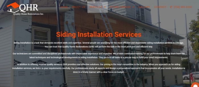 Roofing & siding contractor