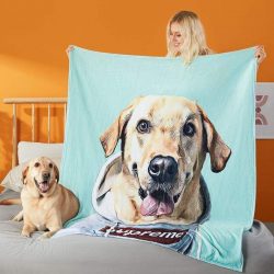 Personalized Photo Blanket with Your Pet Photo