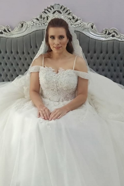 2021 Brautkleider Prinzessin | Hochzeitskleider mit Spitze