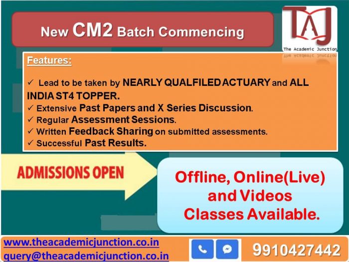 CM2 Ch14 Part 1| Actuarial Science| All India Topper | Experienced Faculty| Nearly Qualified Actuary