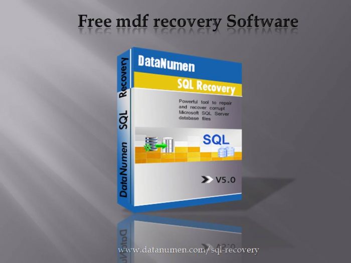 Free mdf recovery Software