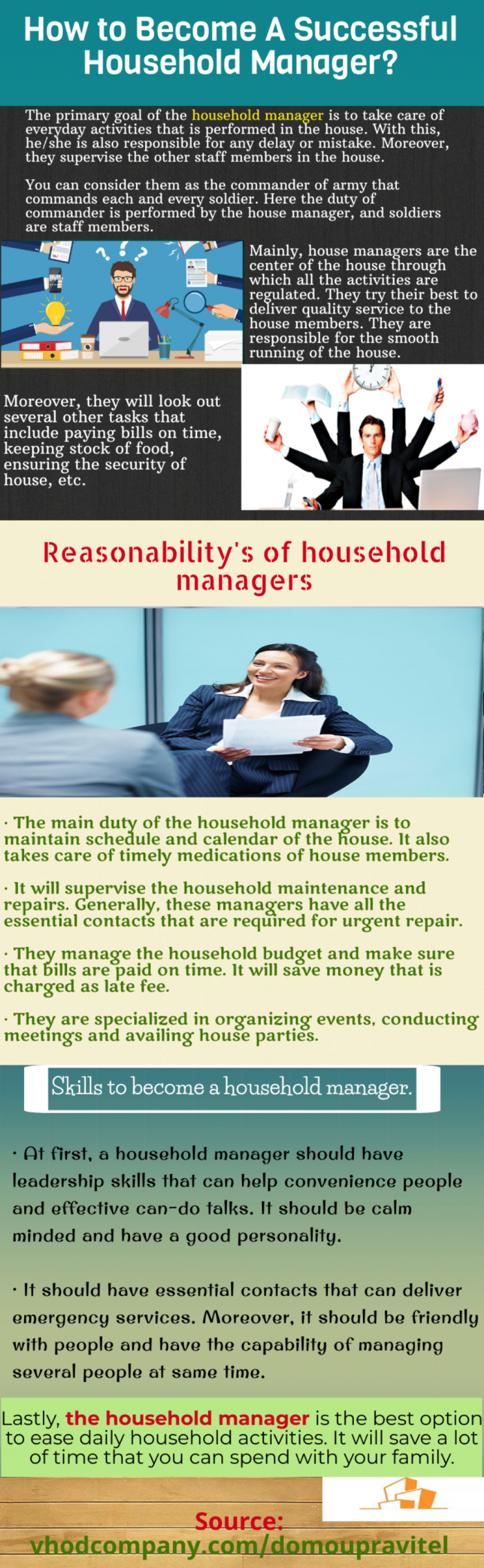 Household manager is the best option to ease daily household activities