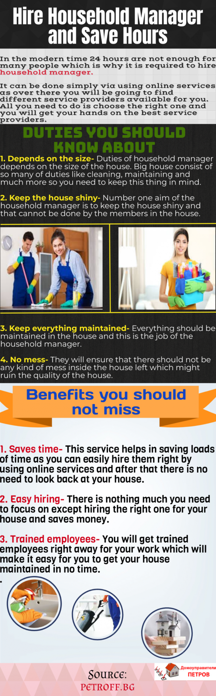 Important Details To Hire the best household manager