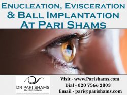 Enucleation, Evisceration & Ball Implantation At Pari Shams