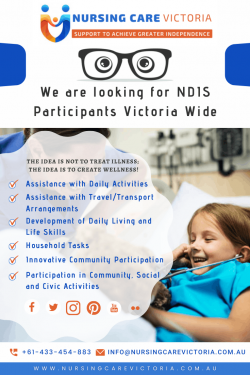 We are looking for NDIS Participants Victoria Wide.