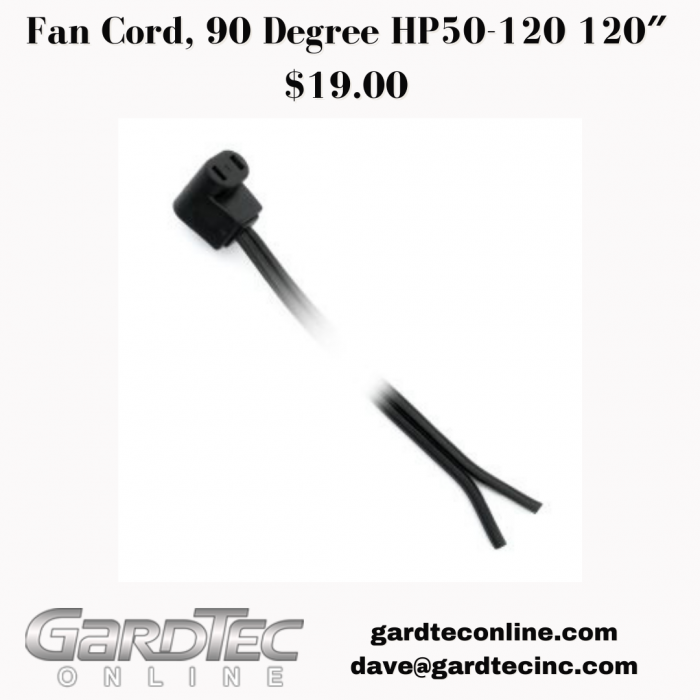 Fan Cord, 90 Degree HP50-120 120″