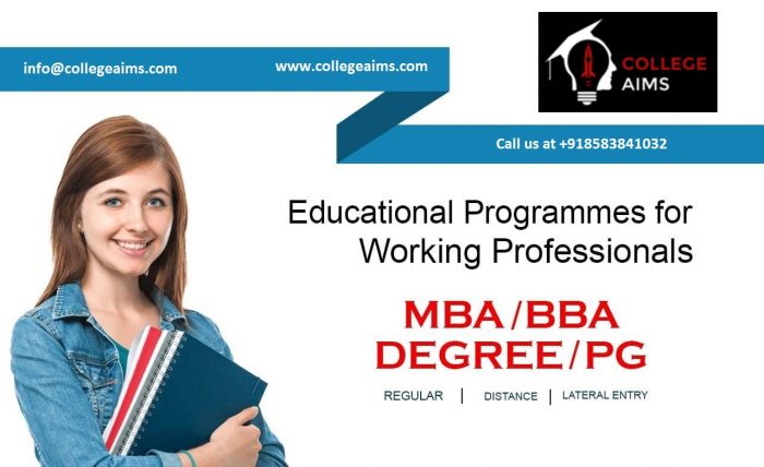 Online MBA Admission for Working Professionals