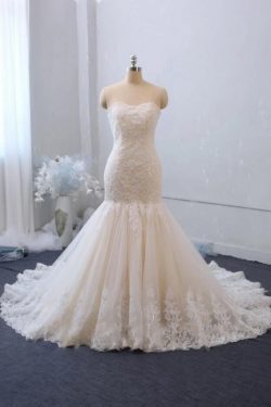 Elegante Brautkleid Meerjungfrau Spitze | Hochzeitskleider Gunstig