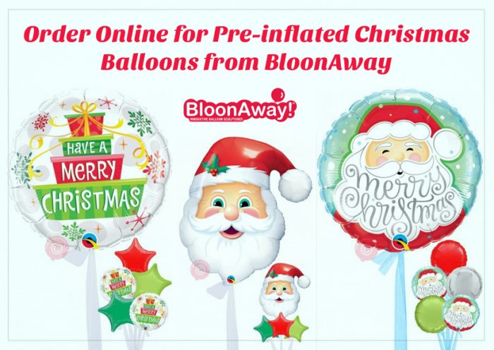 Order Online for Pre-inflated Christmas Balloons from BloonAway