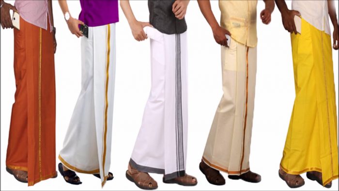 Velcro Dhoti with Pocket Solid Men Dhoti