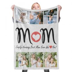Custom Photo Collage Blanket Mother’s Day Blanket Mom Blanket Mother In Law Blank