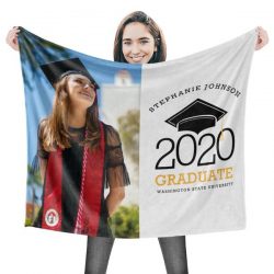 Personalized Graduation Photo Blanket Graduation Gift