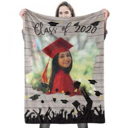 Unique Graduation Custom Photo Blanket Graduation Gift