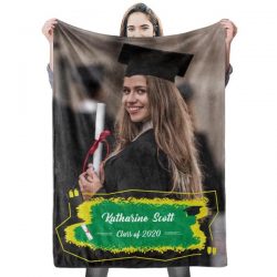 Graduation Class Of 2020 Custom Photo Blanket