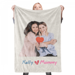 Personalized Photo Blanket Mother’s Day Custom Blanket Best Mom Mother’s Day Gifts