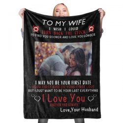 Personalized Custom To My Wife Blanket Valentine’s Blanket Fleece Blanket