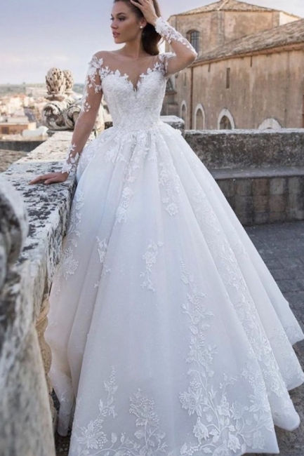 Schicke Hochzeitskleider Prinzessin | Brautkleider Mit Spitze