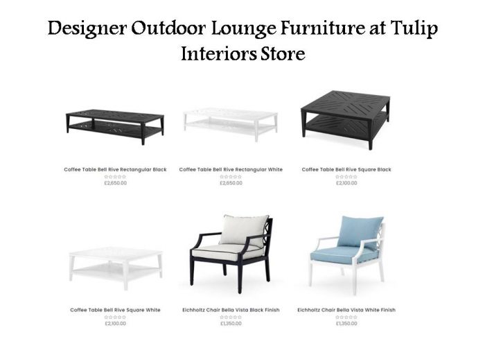 Designer Outdoor Furniture Collection