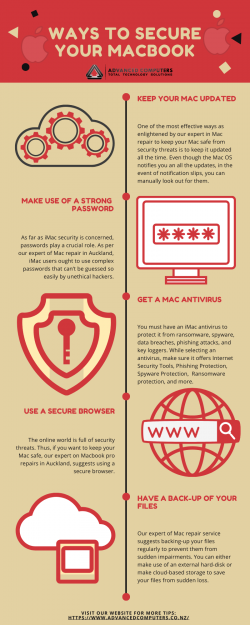 Ways to Secure your MacBook