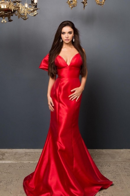 Elegante Abendkleider Lang Rot | Abendmoden Online Kaufen