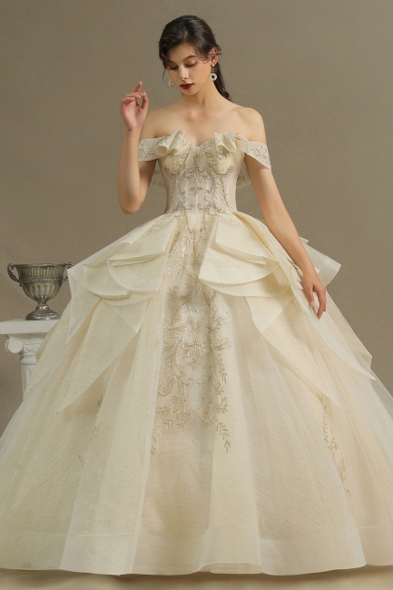 Elegante Hochzeitskleider Prinzessin | Brautkleider mit Spitze