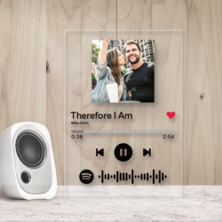 Custom Spotify Scan Song Music Album Acrylic Plaque Poster Personalized Photo
