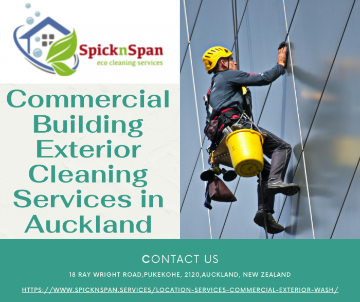 Commercial Building Exterior Cleaning Services in Auckland