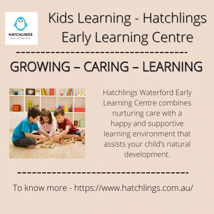 Kids Learning – Hatchlings Early Learning Centre