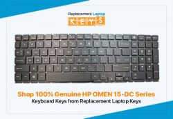 Shop 100% Genuine HP OMEN 15-DC Series Keyboard Keys from Replacement Laptop Keys