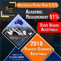 Study and Settle In Australia 2018 Pass out Acceptable. Academic 51% IELTS/PTE 🎓✈️