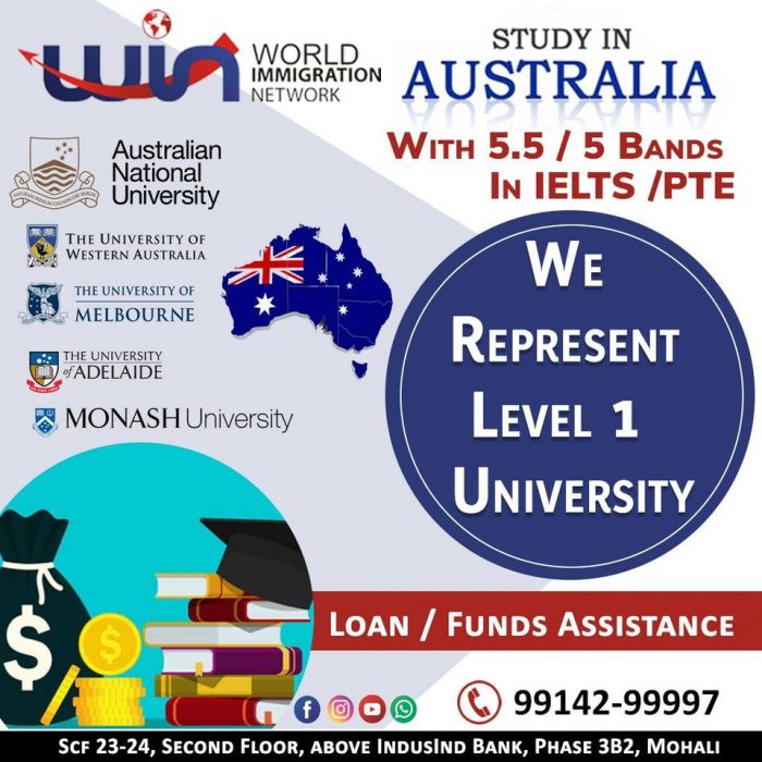 Study in Australia With 5.5 / 5 Bands in IELTS / PTE