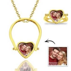 A photo engraved necklace is a great gift for either