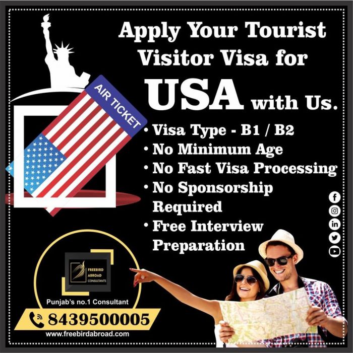 Apply your Tourist Visitor Visa With Freebird Abroad Consultants