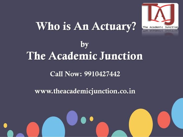 Who is An Actuary?