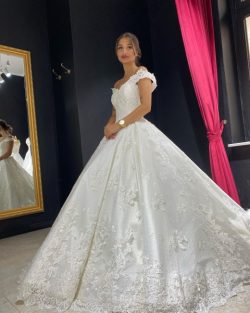 Prinzessin Hochzeitskleider mit Spitze | Günstige Brautkleider