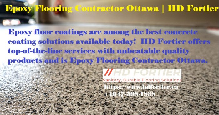 Epoxy Flooring Contractor Ottawa | HD Fortier