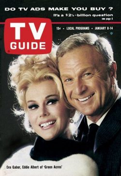 TV Guide, January 8, 1966 – Eva Gabor, Eddie Albert of ‘Green Acres