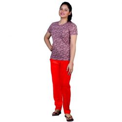 NIGHT WEAR PANT FULL – RED