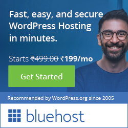 Get Start Your WordPress Website Now With Bluehost Secure and Fast Web Hosting Services